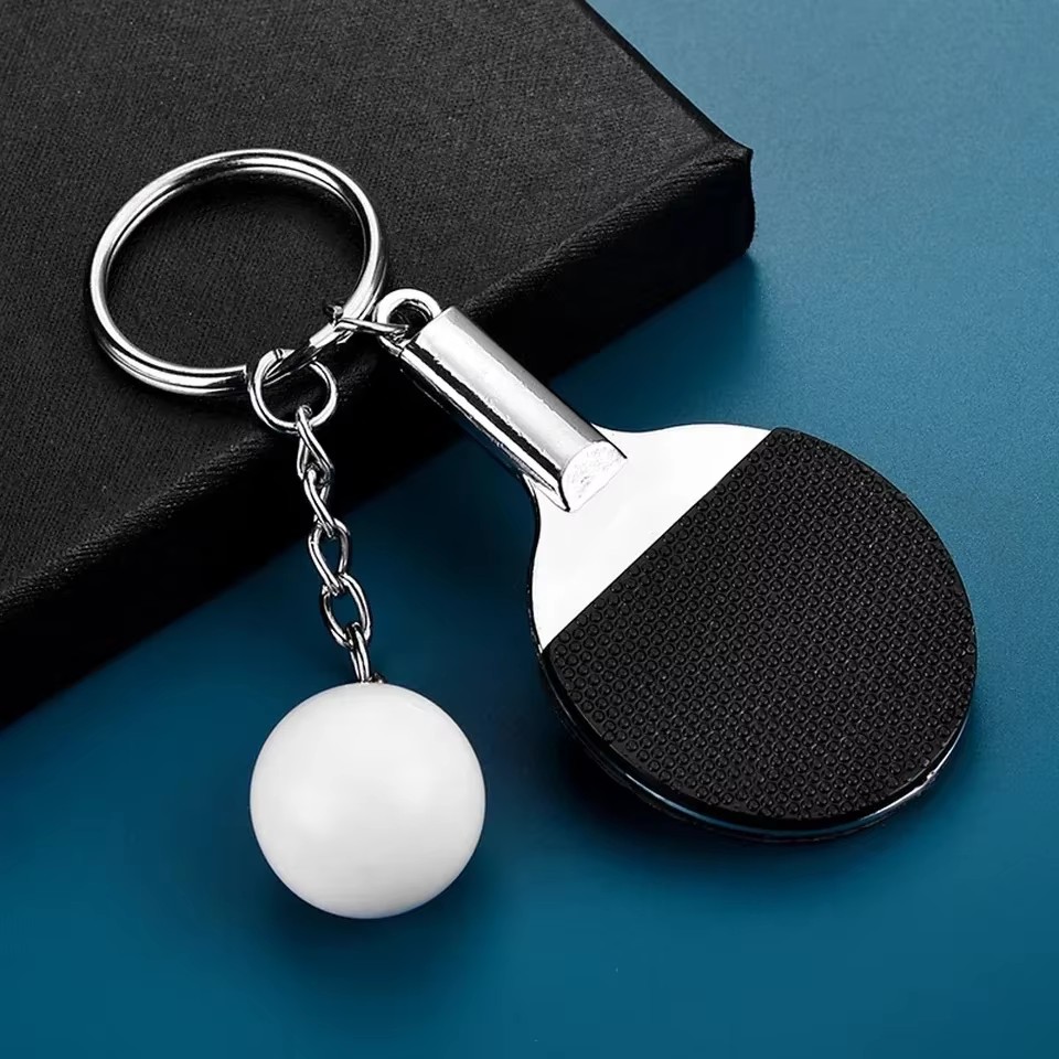 Table Tennis Backhand - Kreative Nette Mini Tischtennis Schläger Schlüsselbund