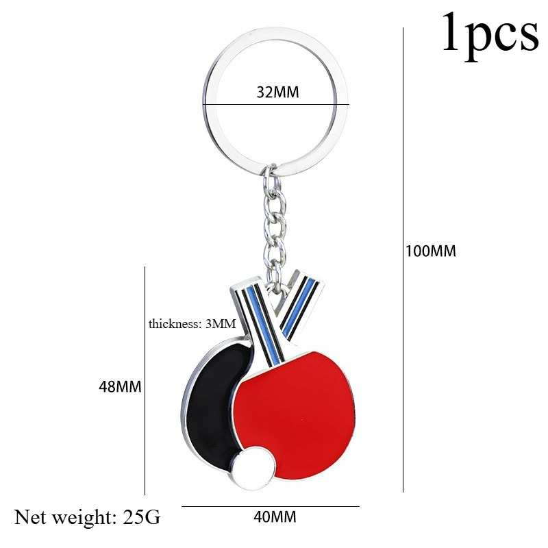Table Tennis Keychain - Tischtennis-Schlüsselanhänger & Armbandanhänger Sport-Souvenir Niedlicher Modischer