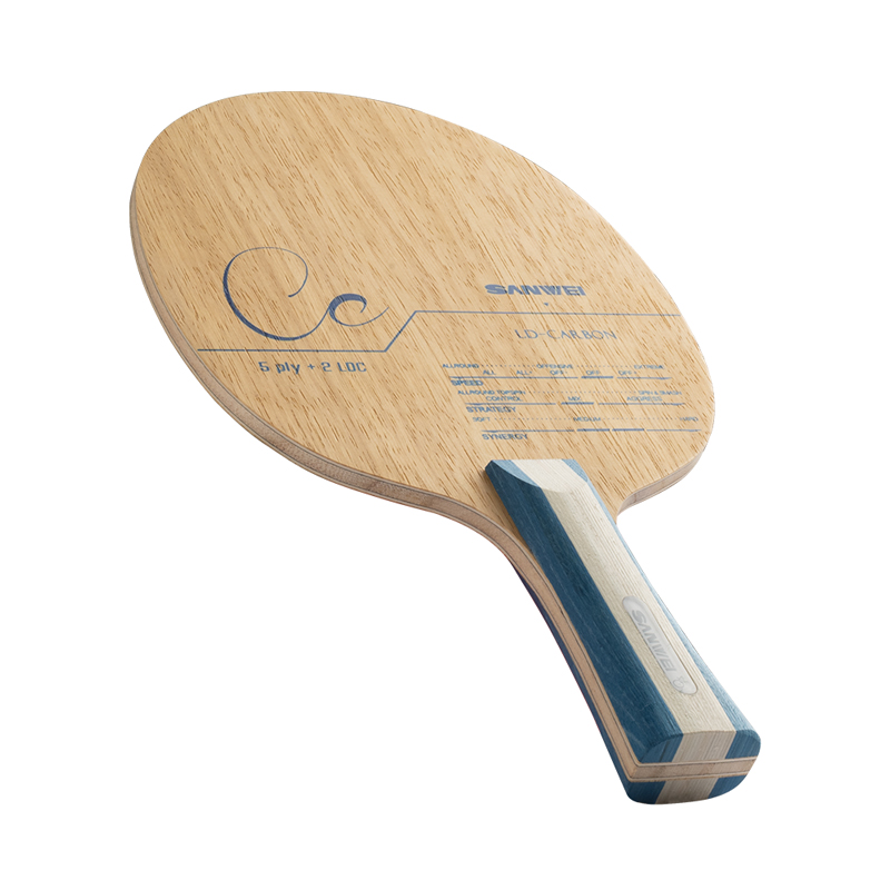 Table Tennis Custom Bat - SANWEI CC CARBON Tischtennis Blade Racket