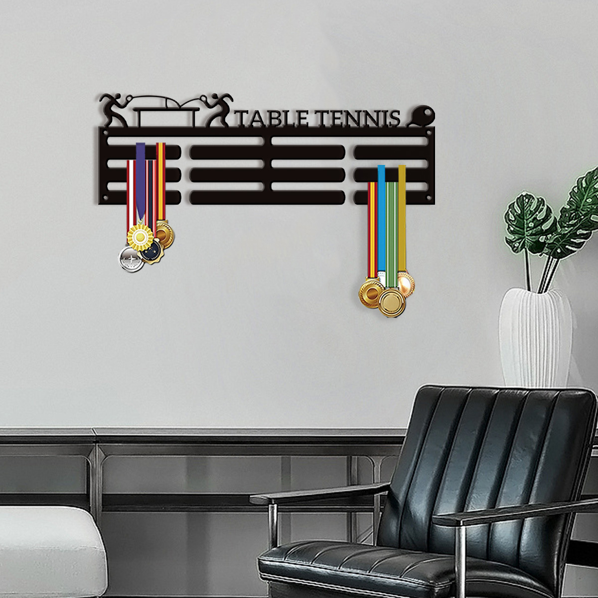 Table Tennis No 1 Player - 1 interessanter, personalisierbarer Artikel: Medaillenhalter für