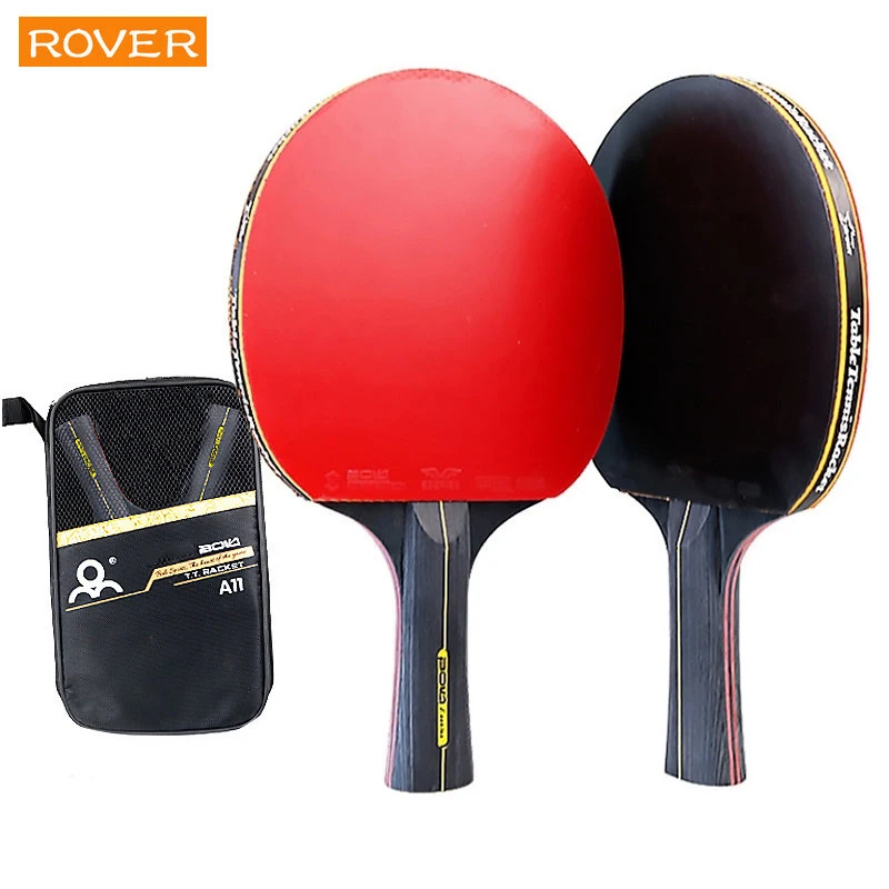Table Tennis Backhand - 5/6 Stern Tischtennisschläger, 2 Stück, professionelles