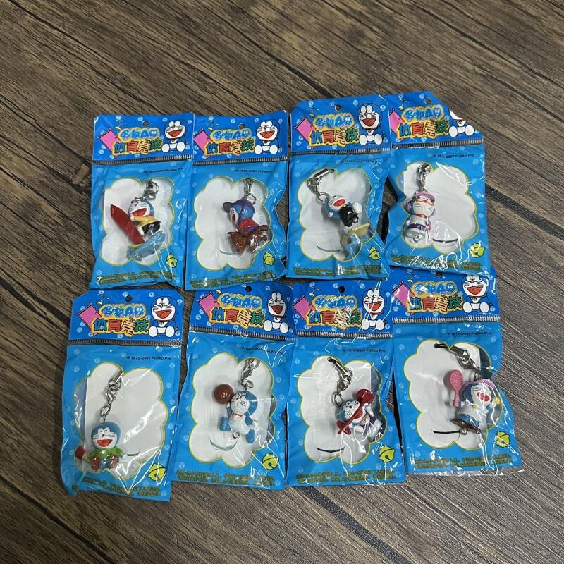 Table Tennis Keychain - Anime Ancient Doraemon Harz-Sport-Serie Schlüsselanhänger Tischtennis