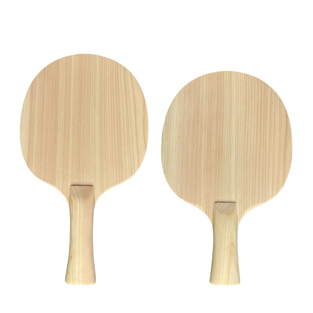 Table Tennis Blade - Einlagiges Hinoki-Massivholz Tischtennisschläger-Holz 8mm Ping-Pong-Schläger FL
