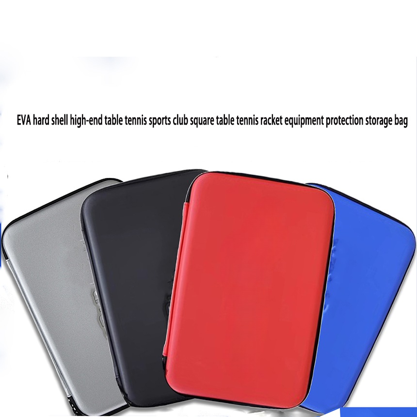 Table Tennis Backhand - Neue EVA-Hartschale, High-End-Tischtennis-Sportclub, quadratischer Tischtennisschläger, Ausrüstungsschutz