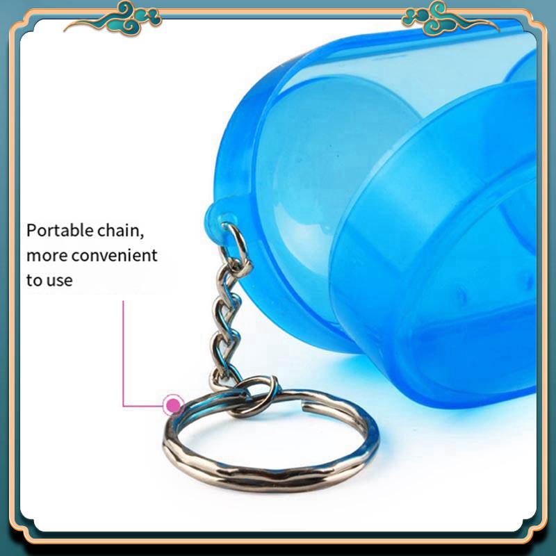 Table Tennis Keychain - Tischtennisbehälter für zwei Tischtennisbälle mit Schlüsselanhänger,