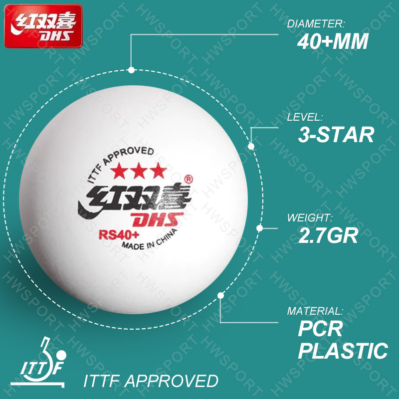 DHS Tischtennisbälle RS40+, br – Table Tennis Ball Brand Bewertung und Preis