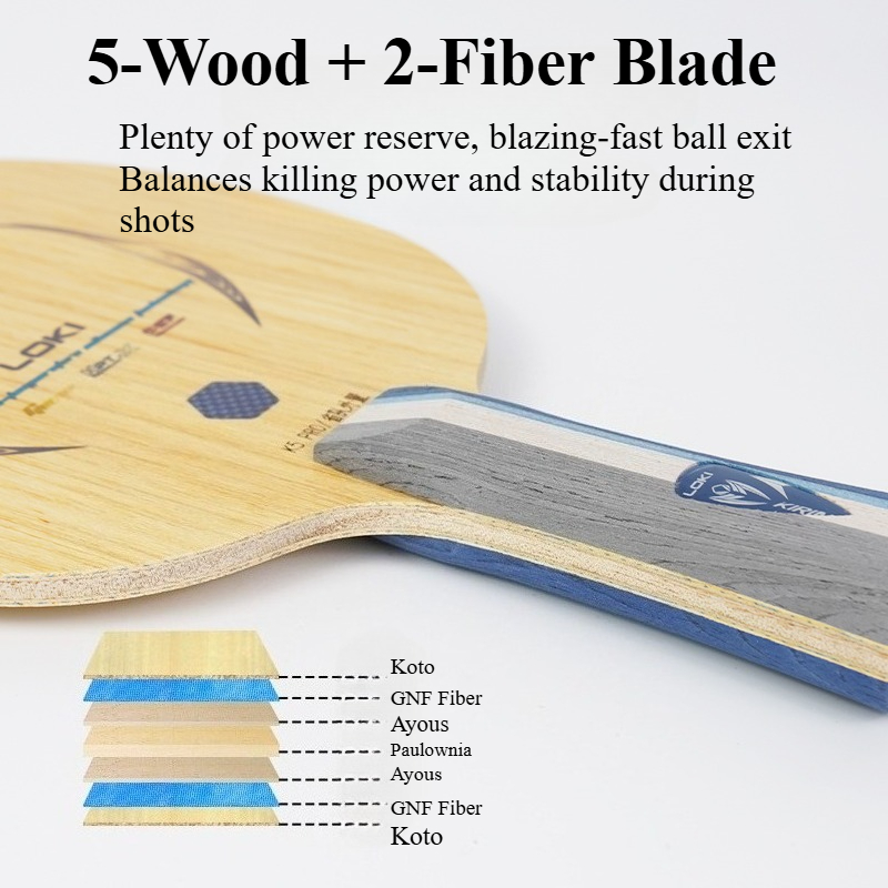 LOKI Kirin K5 PRO Tischtenniss – Table Tennis Blade Bewertung und Preis