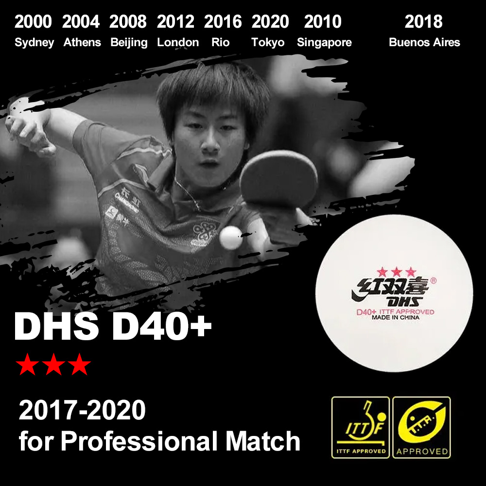 DHS D40+ DJ40+ Ping-Pong-Bälle – Table Tennis Zlc Bewertung und Preis